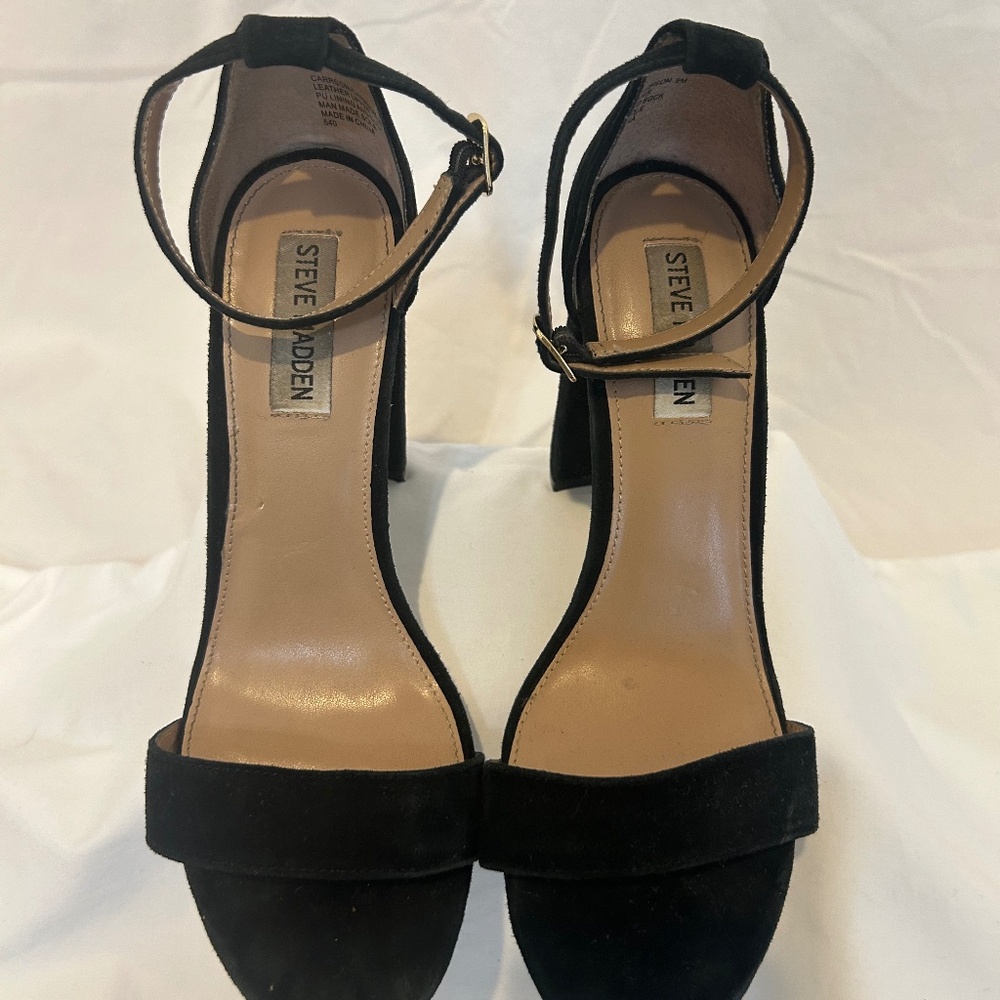 Steve Madden Matty Heeled Sandal - Black - Size 9M